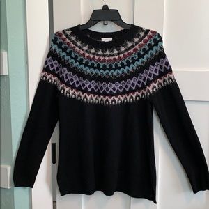 J Jill fair isle sweater circa fall 2019.